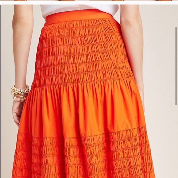 Anthropologie Maeve Under the Sun Smocked skirt - Picture 2 of 5